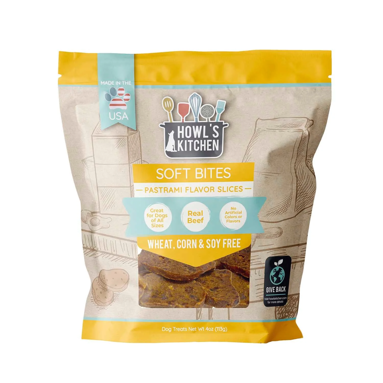 Howl's Kitchen Pastrami Bites, 4oz - Buy Pet Shop