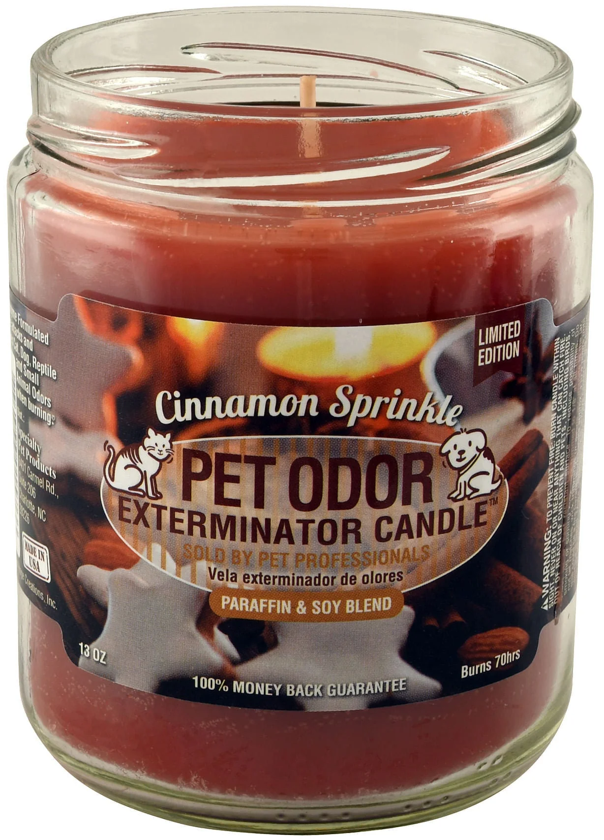 Pet Odor Exterminator Candle, Cinnamon Sprinkle, 13 oz - Buy Pet Shop