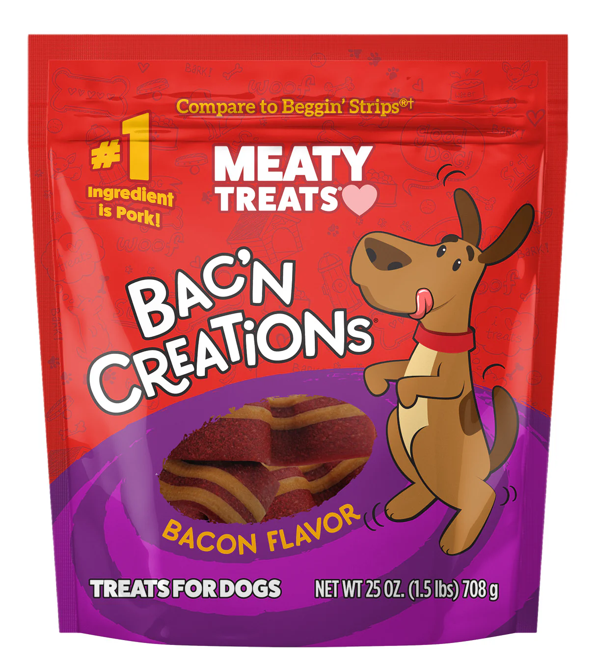 Meaty Treats Wavy Strips, 40 oz - Buy Pet Shop