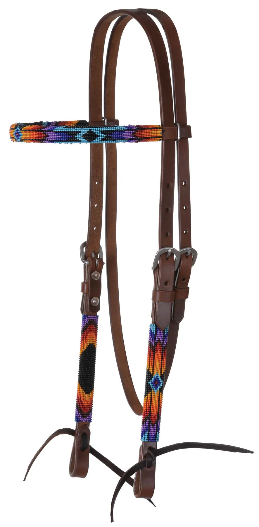 Circle Y Colorful Infinity Wrap Beaded Browband Headstall - Buy Pet Shop