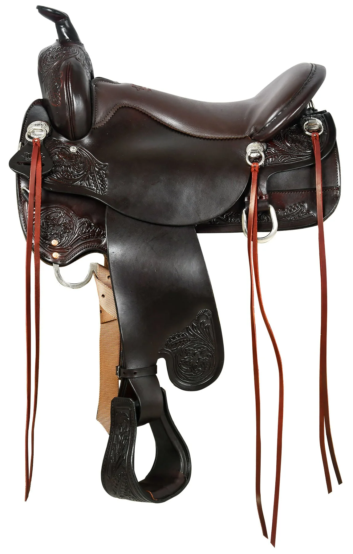 Tucker Custom Meadow Creek Trail Saddle, Wide, Brown - Buy Pet Shop