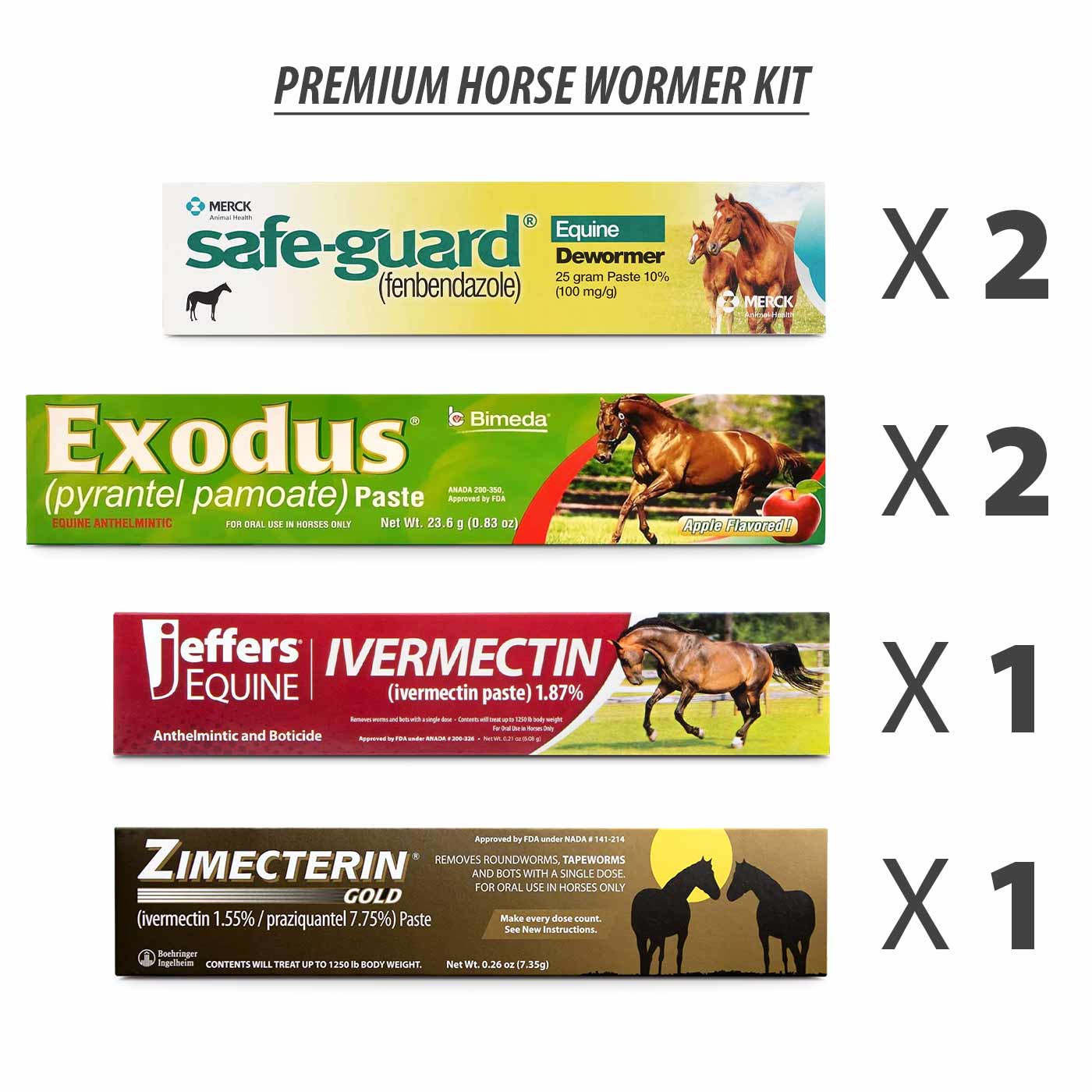 Premium Horse Wormer Kit (6 Tubes Included) - Buy Pet Shop