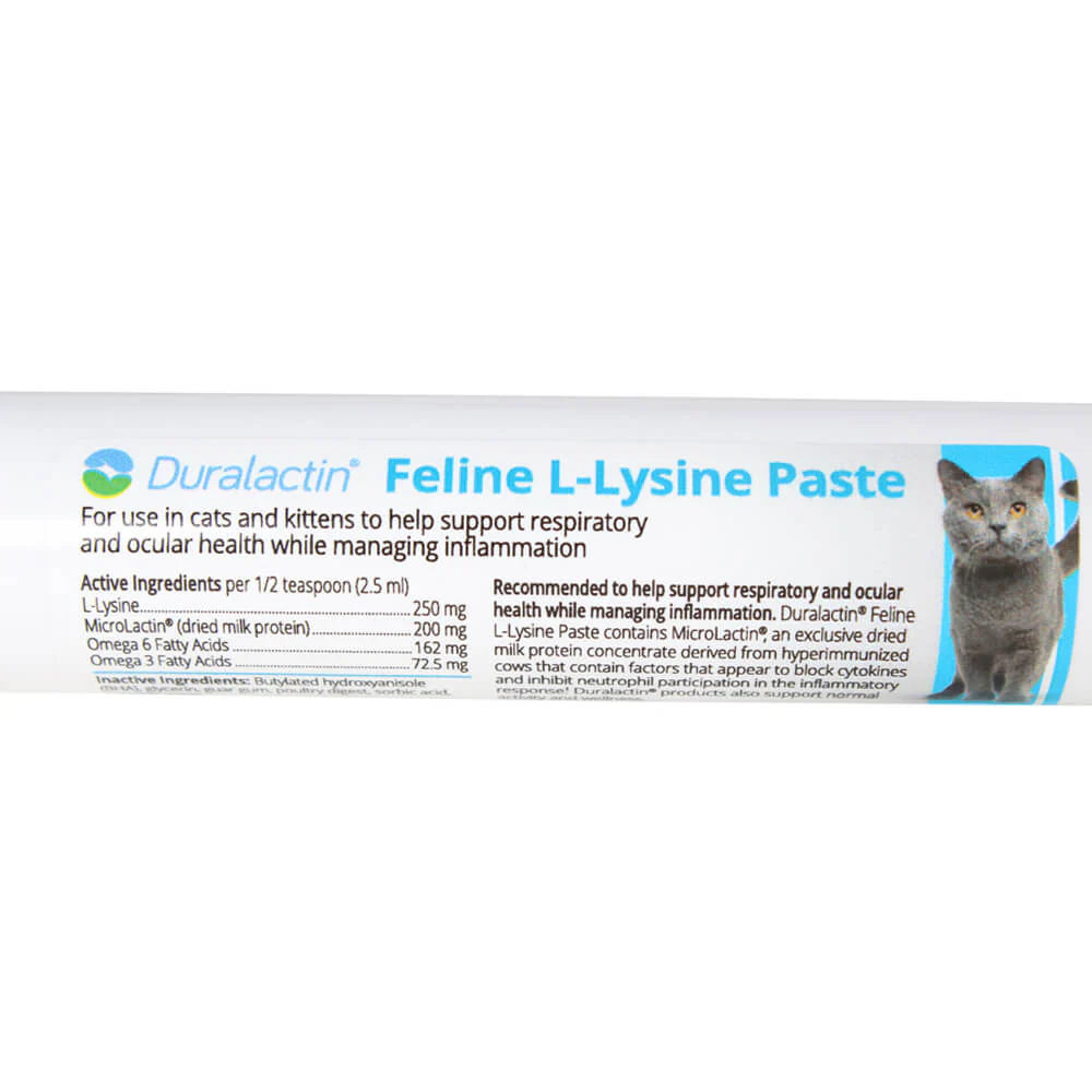 Duralactin Feline L-lysine, 32.5 ml Syringe - Buy Pet Shop