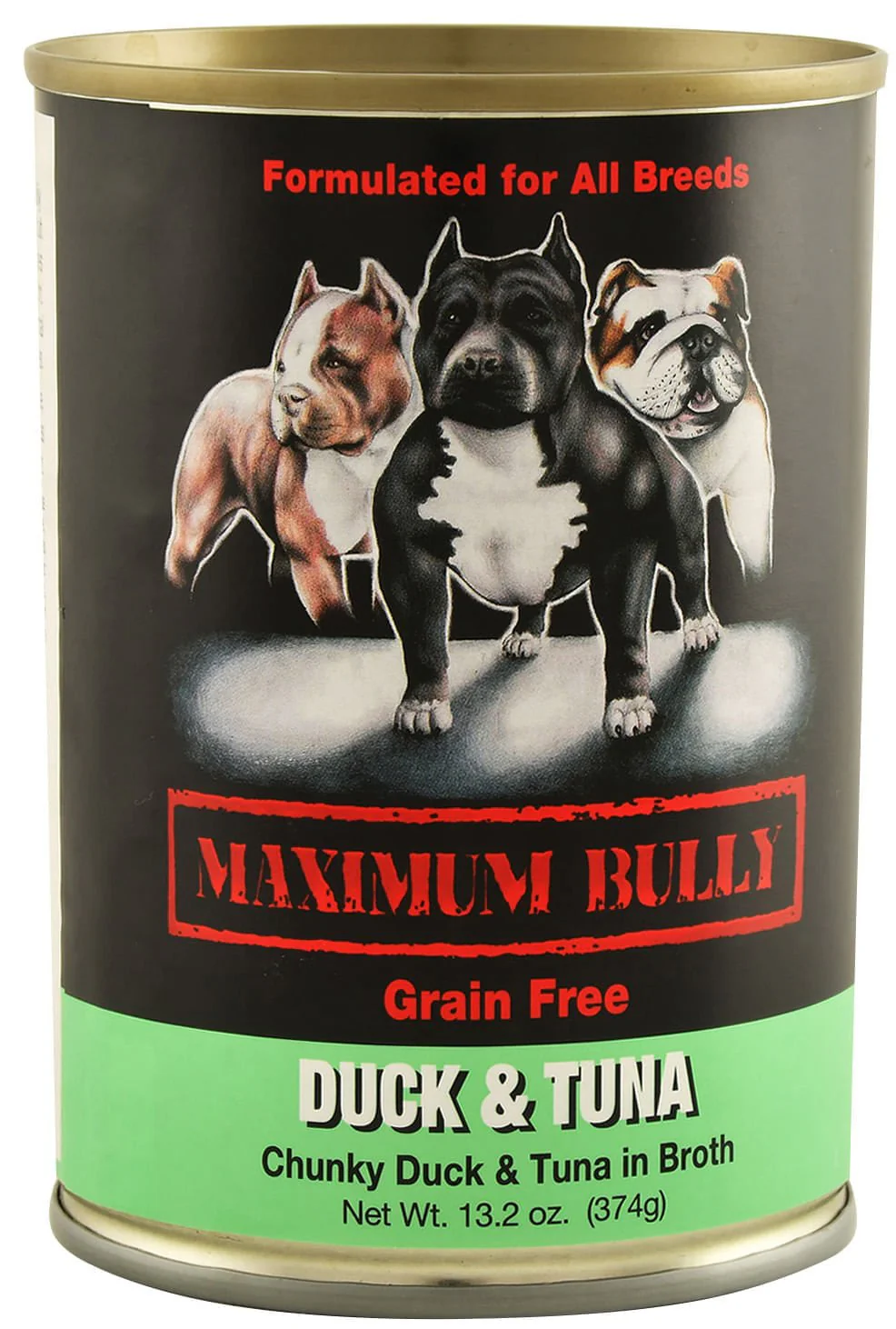 Maximum Bully Chunky Duck & Tuna in Broth, 13.2 oz - Buy Pet Shop