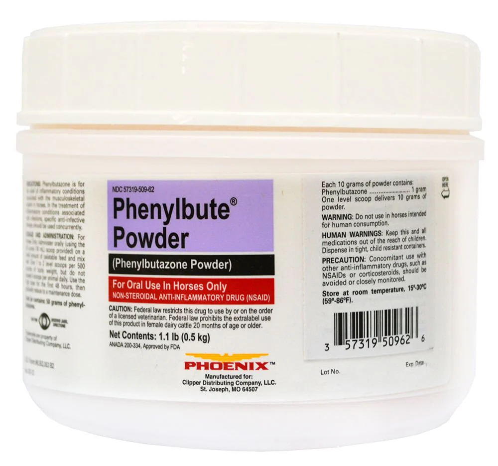 Bute (phenylbutazone) Phenylbutazone Powder for Horses - Buy Pet Shop