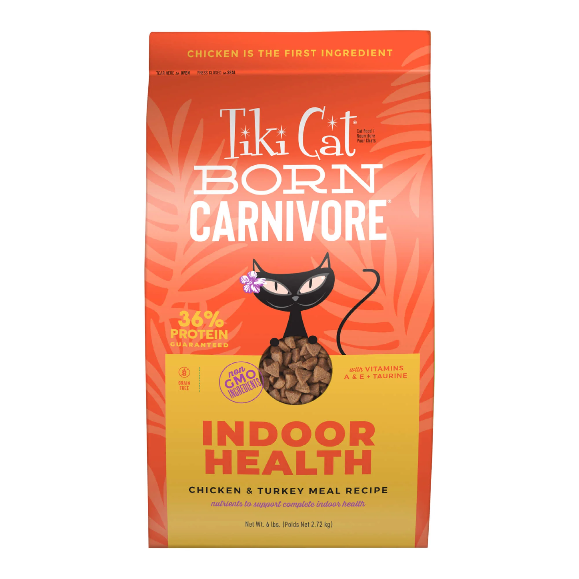 Tiki Cat Born Carnivore Indoor Health Dry Cat Food, Chicken & Turkey Meal - Buy Pet Shop