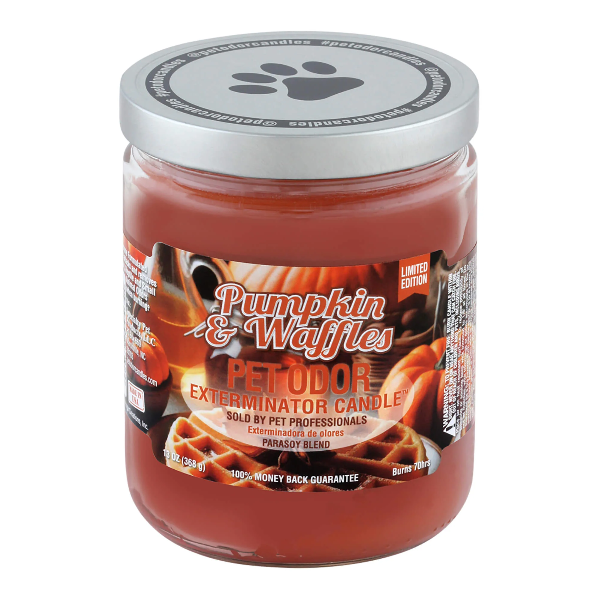 Pet Odor Exterminator Candle, Pumpkin?& Waffles, 13 oz - Buy Pet Shop