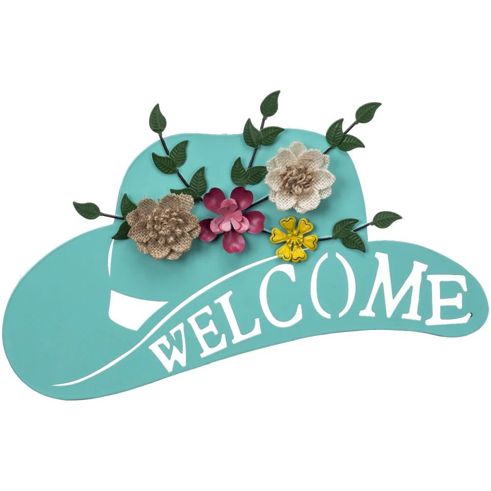 Welcome Cowboy Hat Wall Hanging - Buy Pet Shop