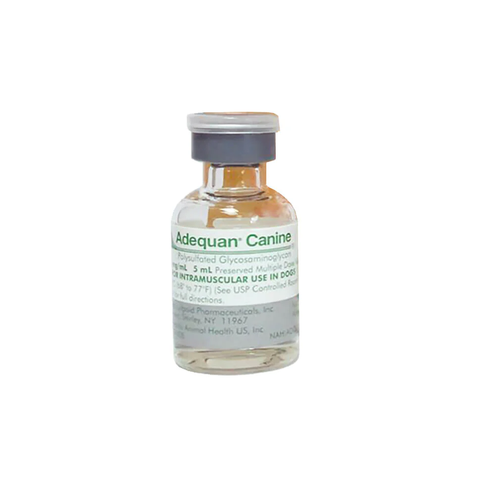 Rx Adequan Canine (polysulfated glycosaminoglycan) 100mg/ml x 5ml vial - Buy Pet Shop