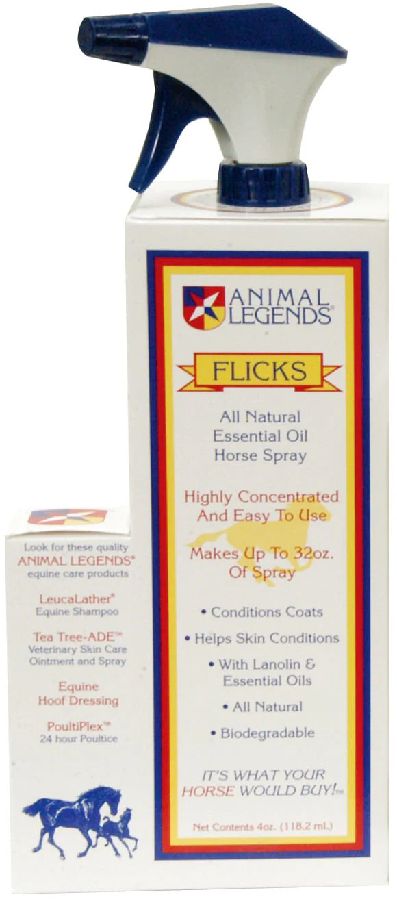 Flicks Natural Essential Oil Fly Spray for Horses - Buy Pet Shop