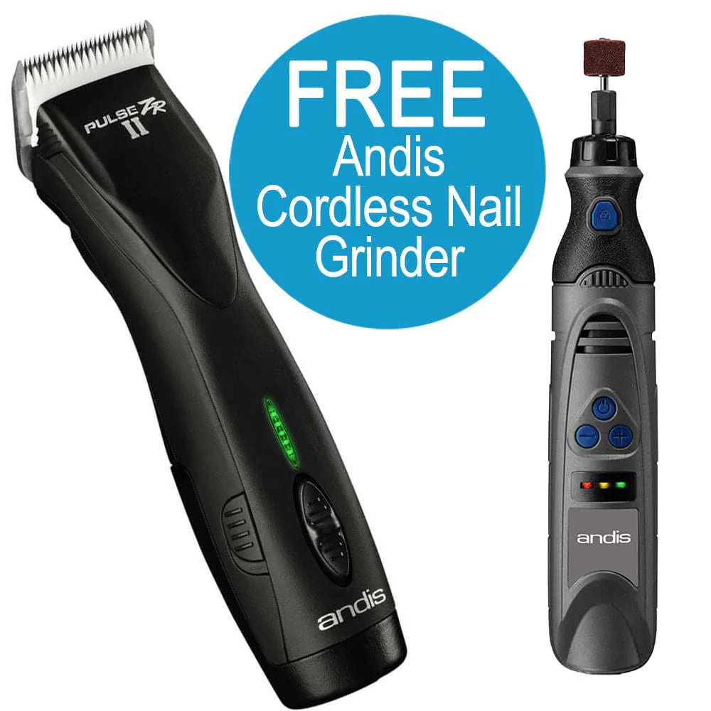 Pulse ZR II Clipper with FREE Cordless Nail Grinder - Buy Pet Shop