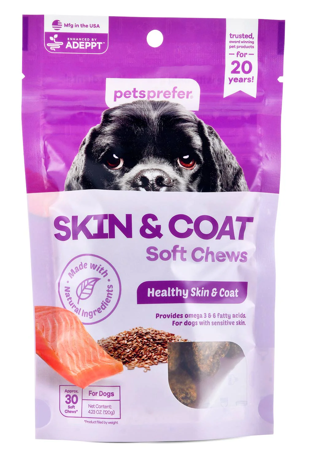 PetsPrefer Skin & Coat Soft Chews w/ ADEPPT - Buy Pet Shop