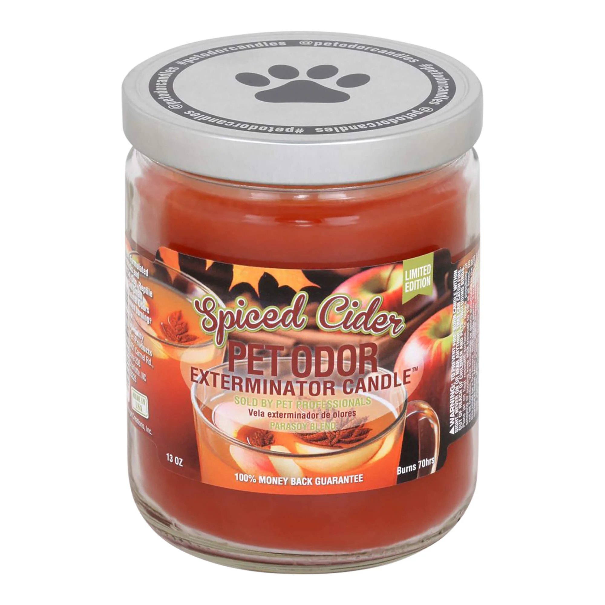 Pet Odor Exterminator Candle, Spiced Cider, 13 oz - Buy Pet Shop