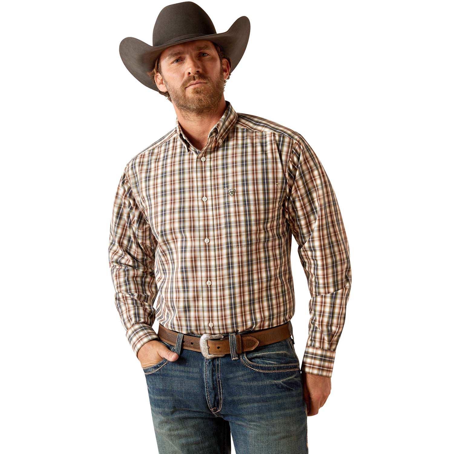 Ariat Men's Wrinkle Free Folk Longsleeve Shirt - Buy Pet Shop