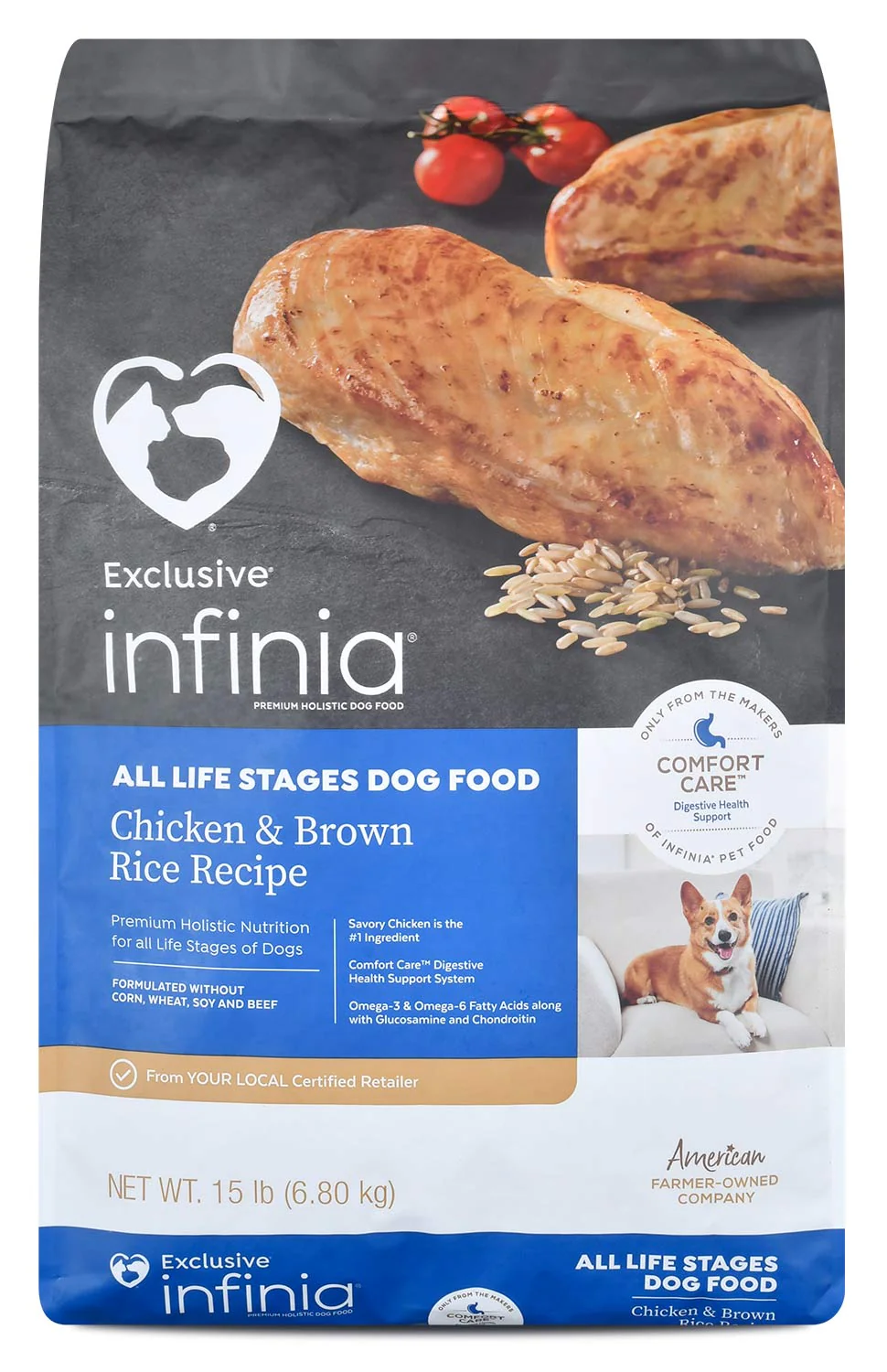 Infinia Chicken & Brown Rice Dog Food - Buy Pet Shop