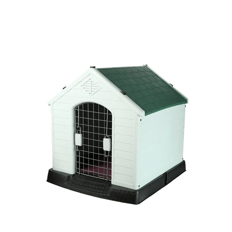 Green Shingle Roof Dog House - Buy Pet Shop