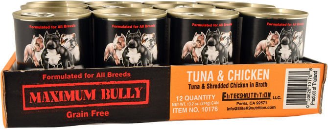 Maximum Bully Tuna & Shredded Chicken in Broth, 13.2 oz - Buy Pet Shop
