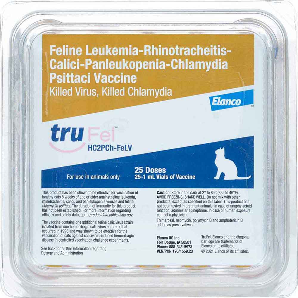 TruFel HC2PCh-FeLV, 25 Single Doses - Buy Pet Shop