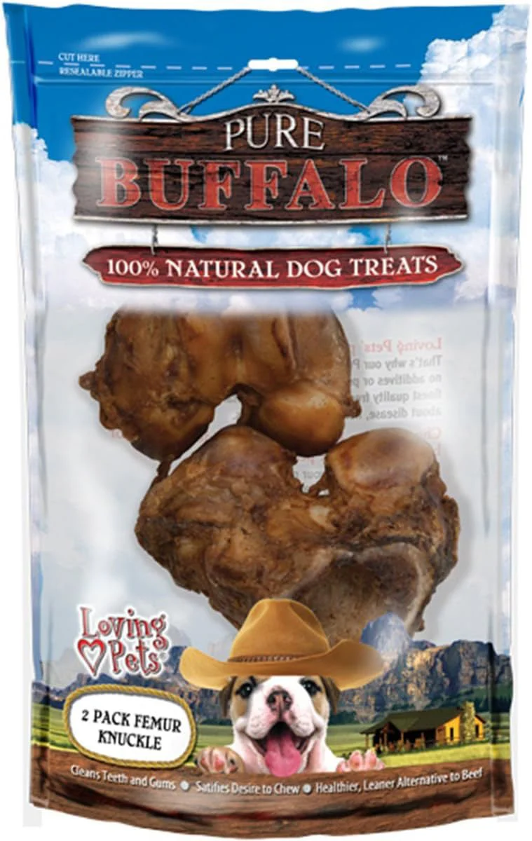 Pure Buffalo Meaty Femur Knuckle, 2 PK - Buy Pet Shop