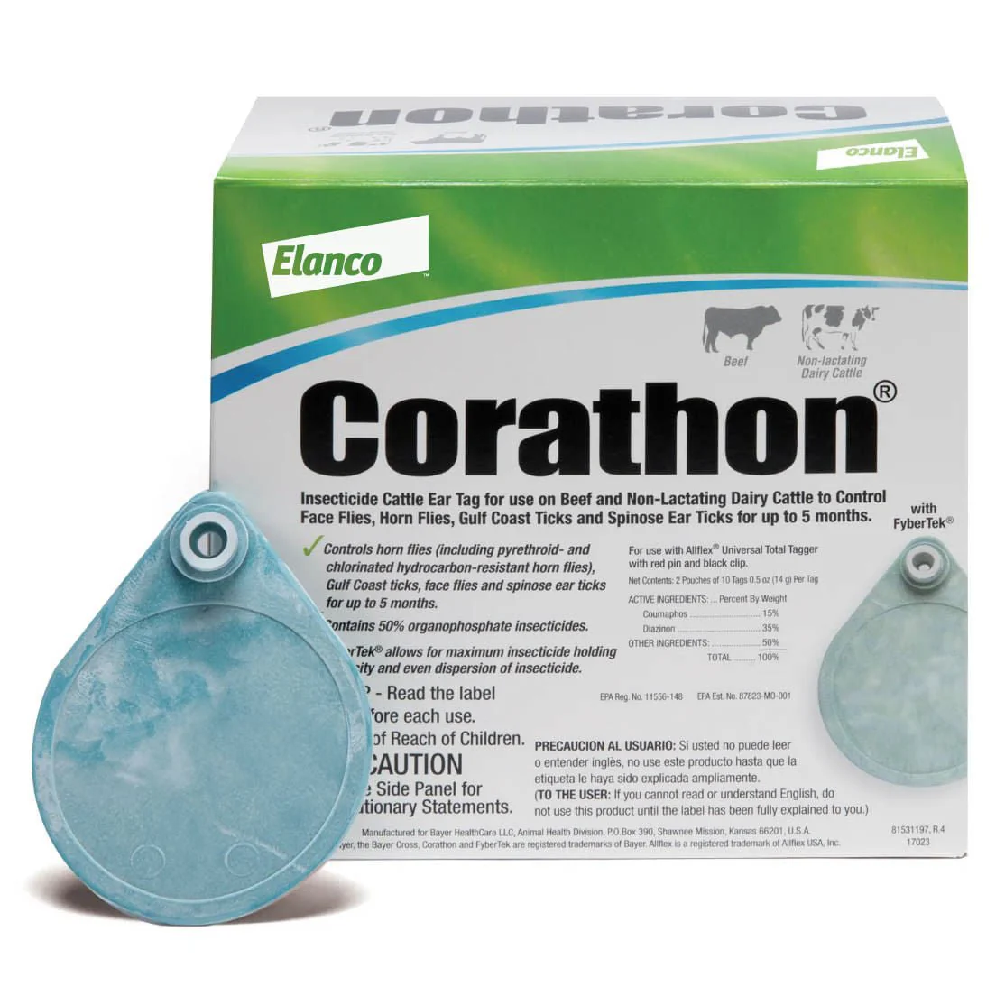 Corathon Cattle Insecticide Ear Tags, 20 ct - Buy Pet Shop