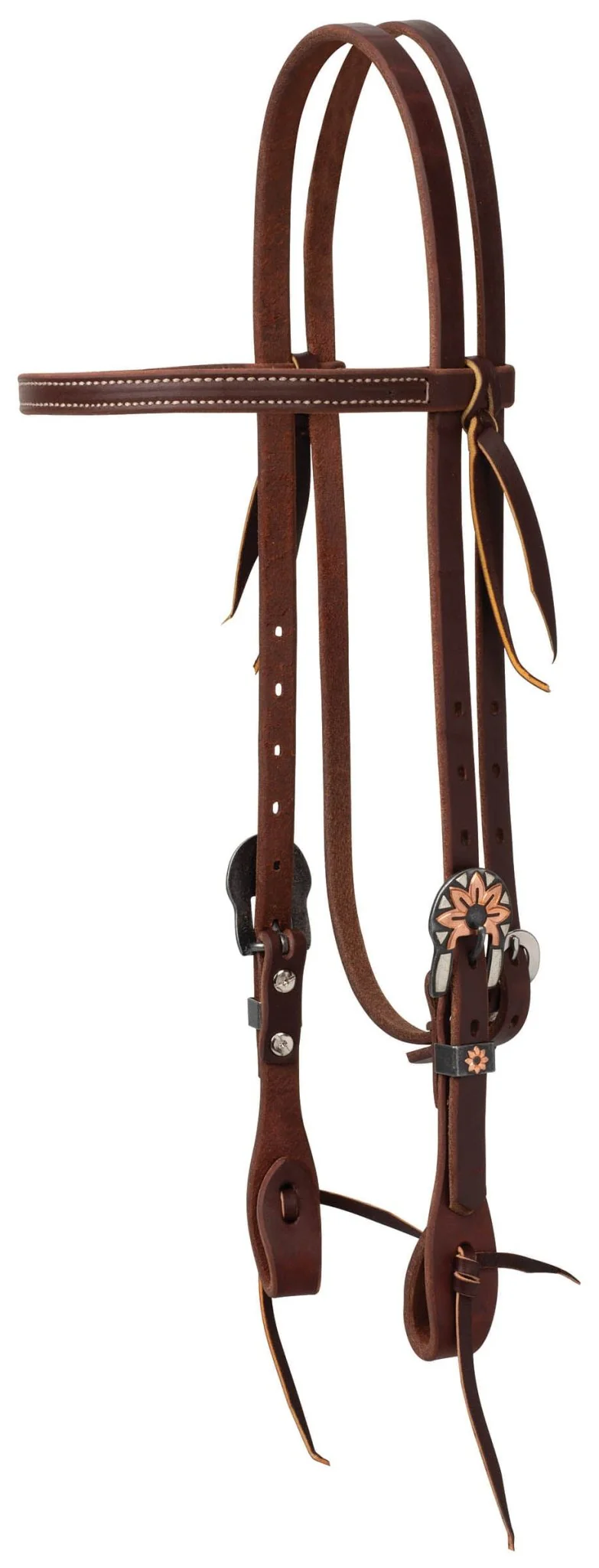 Weaver Working Tack Copper Flower Browband Headstall - Buy Pet Shop