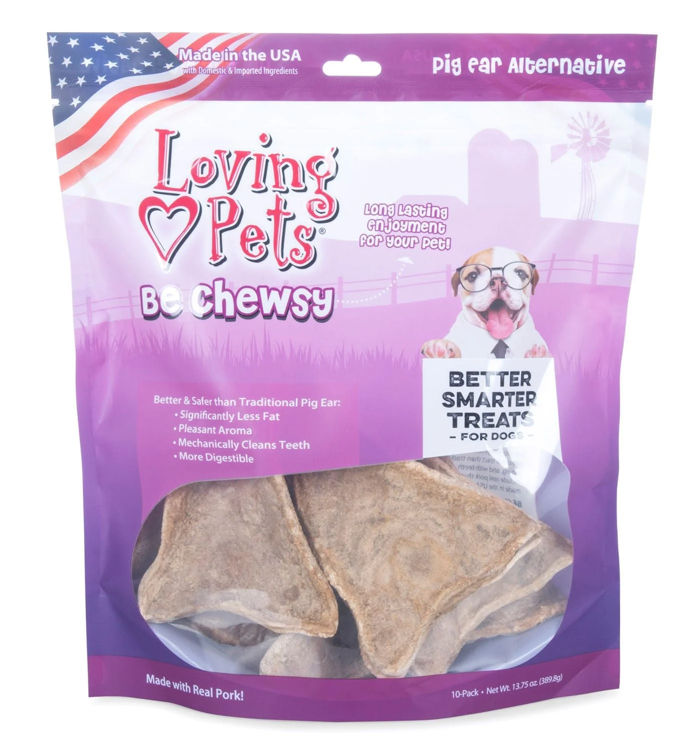 Loving Pets Be Chewsy Pig Ears, 4pk - Buy Pet Shop