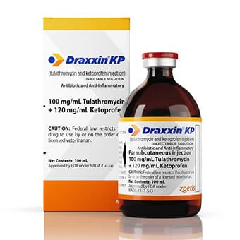 Rx Draxxin KP (tulathromycin and ketoprofen) Injectable Solution for Cattle - Buy Pet Shop