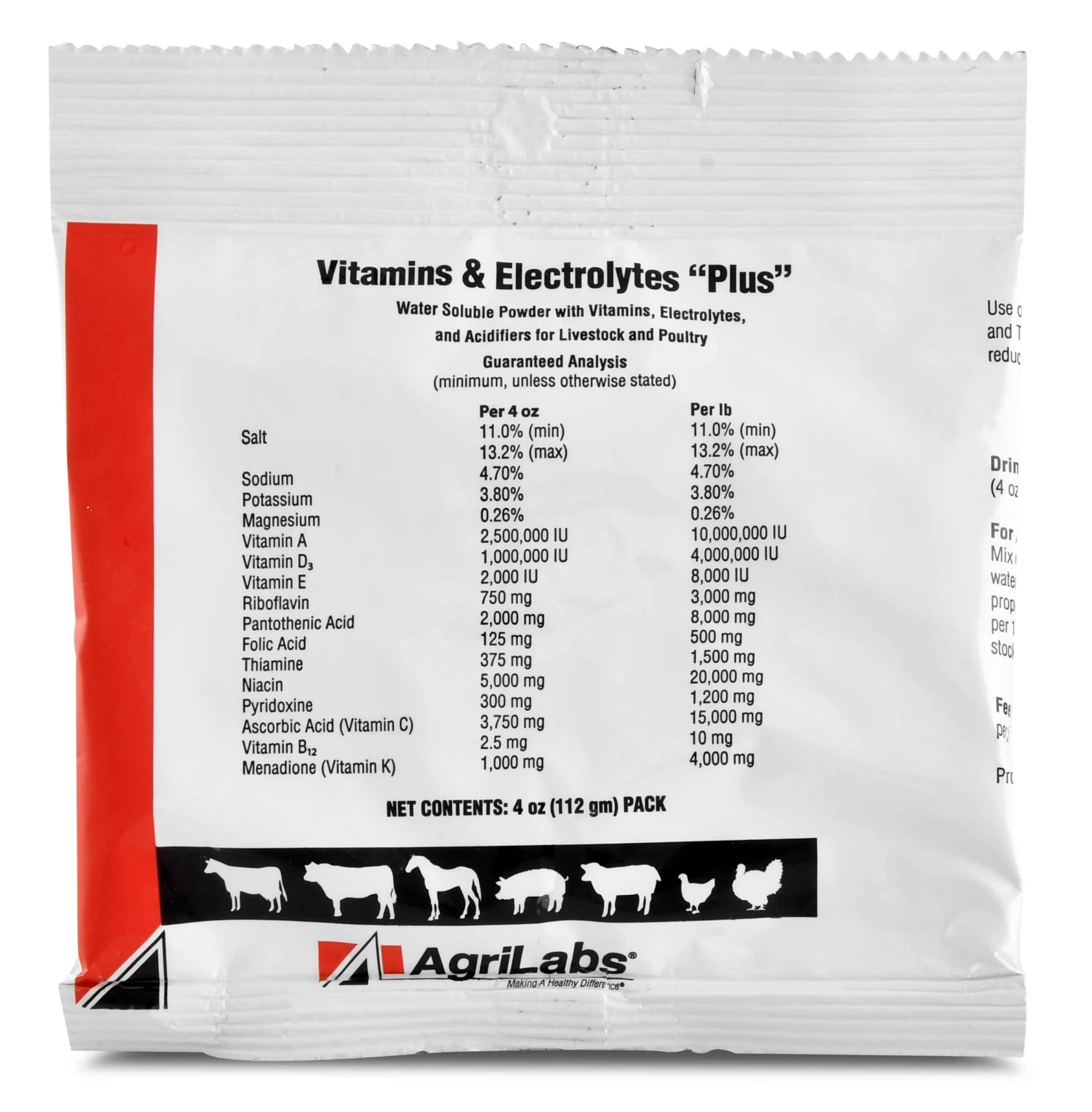 Vitamins & Electrolytes PLUS, 4 oz pkg - Buy Pet Shop