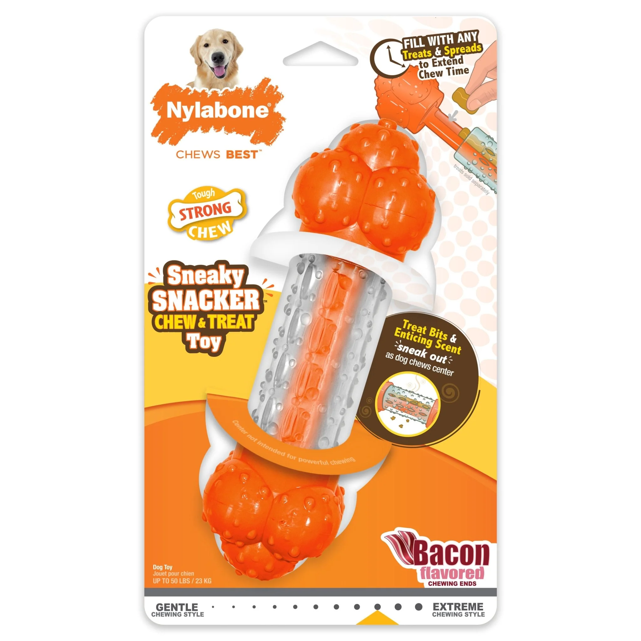 Sneaky Snacker Dog Treat Toy, Bacon - Buy Pet Shop