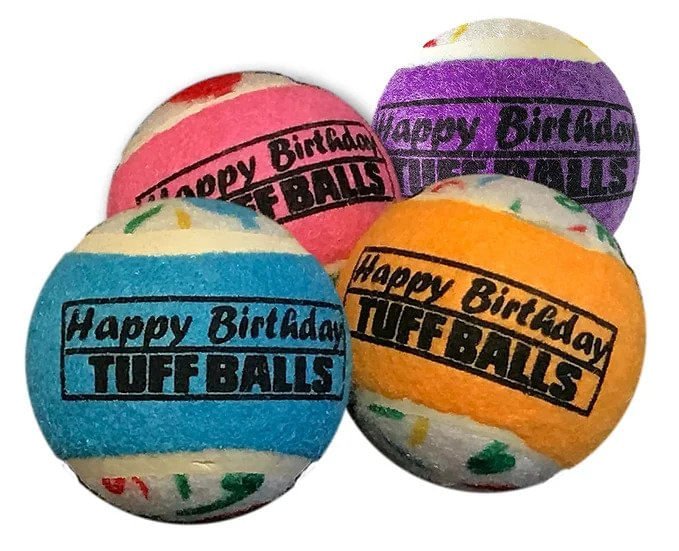 Happy Birthday Tuff Balls - Buy Pet Shop