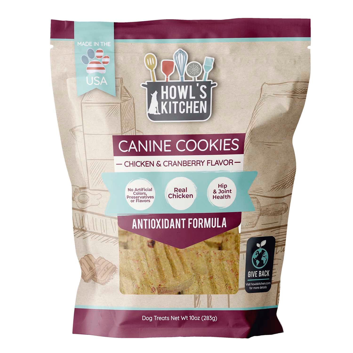Howl's Kitchen Chicken & Cranberry Cookies, 10 oz - Buy Pet Shop