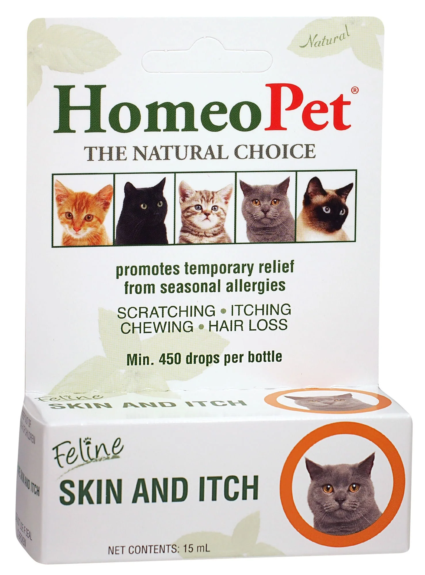 HomeoPet Feline Skin and Itch, 15 mL - Buy Pet Shop