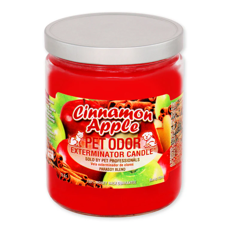 Pet Odor Exterminator Candle, Cinnamon Apple, 13 oz - Buy Pet Shop