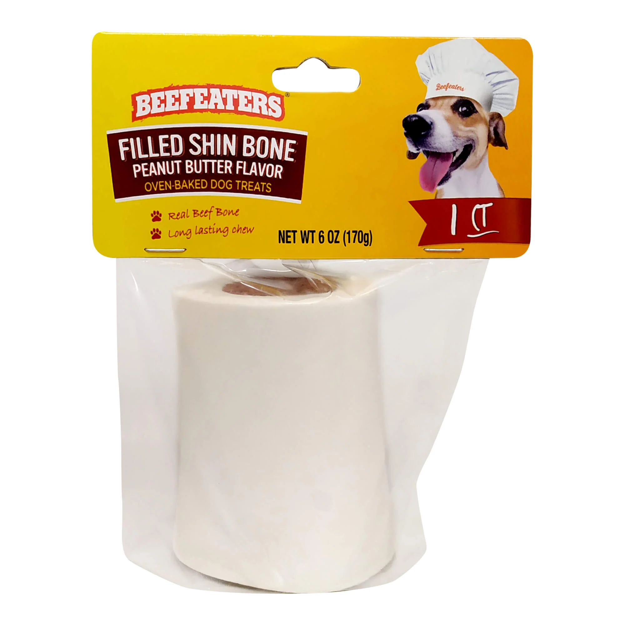 Beefeaters Shin Bone, Peanut Butter, 6 oz, Case of 6 - Buy Pet Shop
