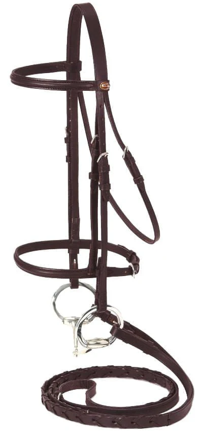 Miniature Raised Snaffle Bridle, Brown - Buy Pet Shop