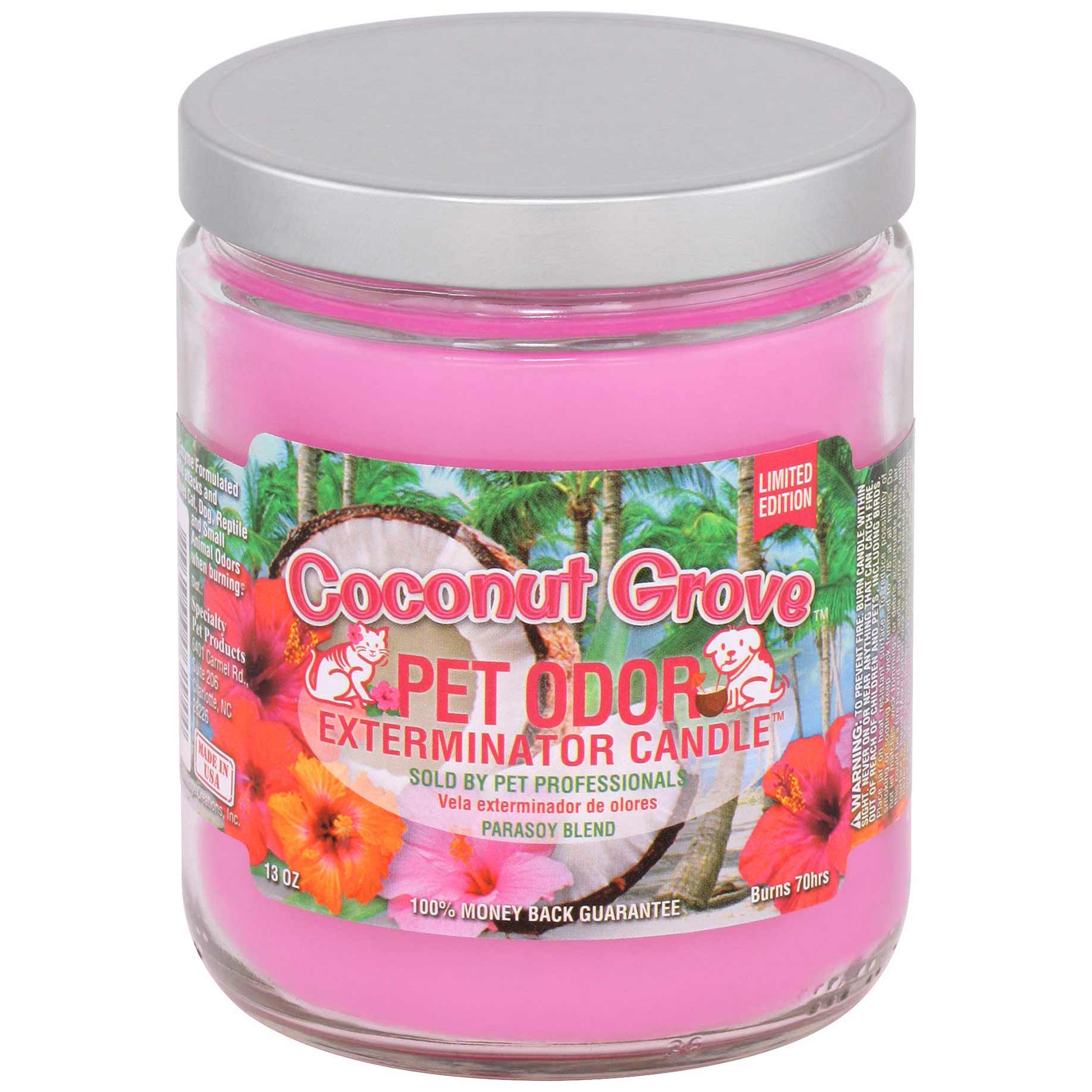 Pet Odor Exterminator Candle, Coconut Grove, 13 oz - Buy Pet Shop