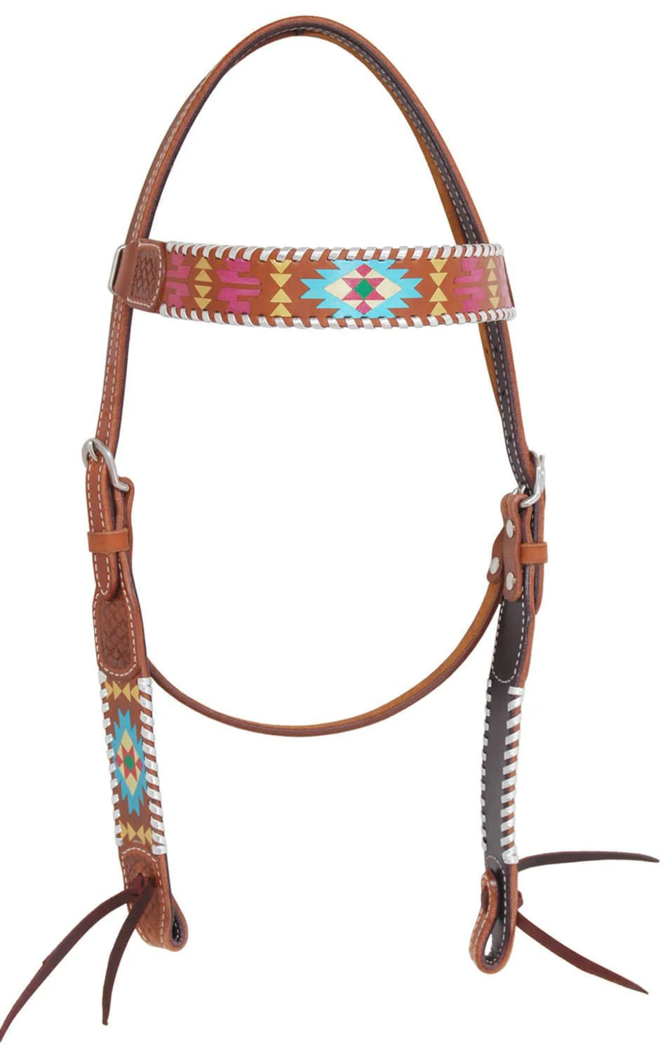 Rafter T Painted Aztec Browband Headstall - Buy Pet Shop