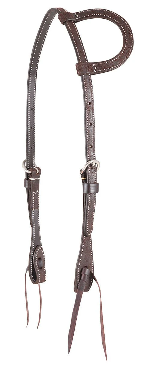 Martin Saddlery Slip Ear Headstall Roughout, Chocolate - Buy Pet Shop