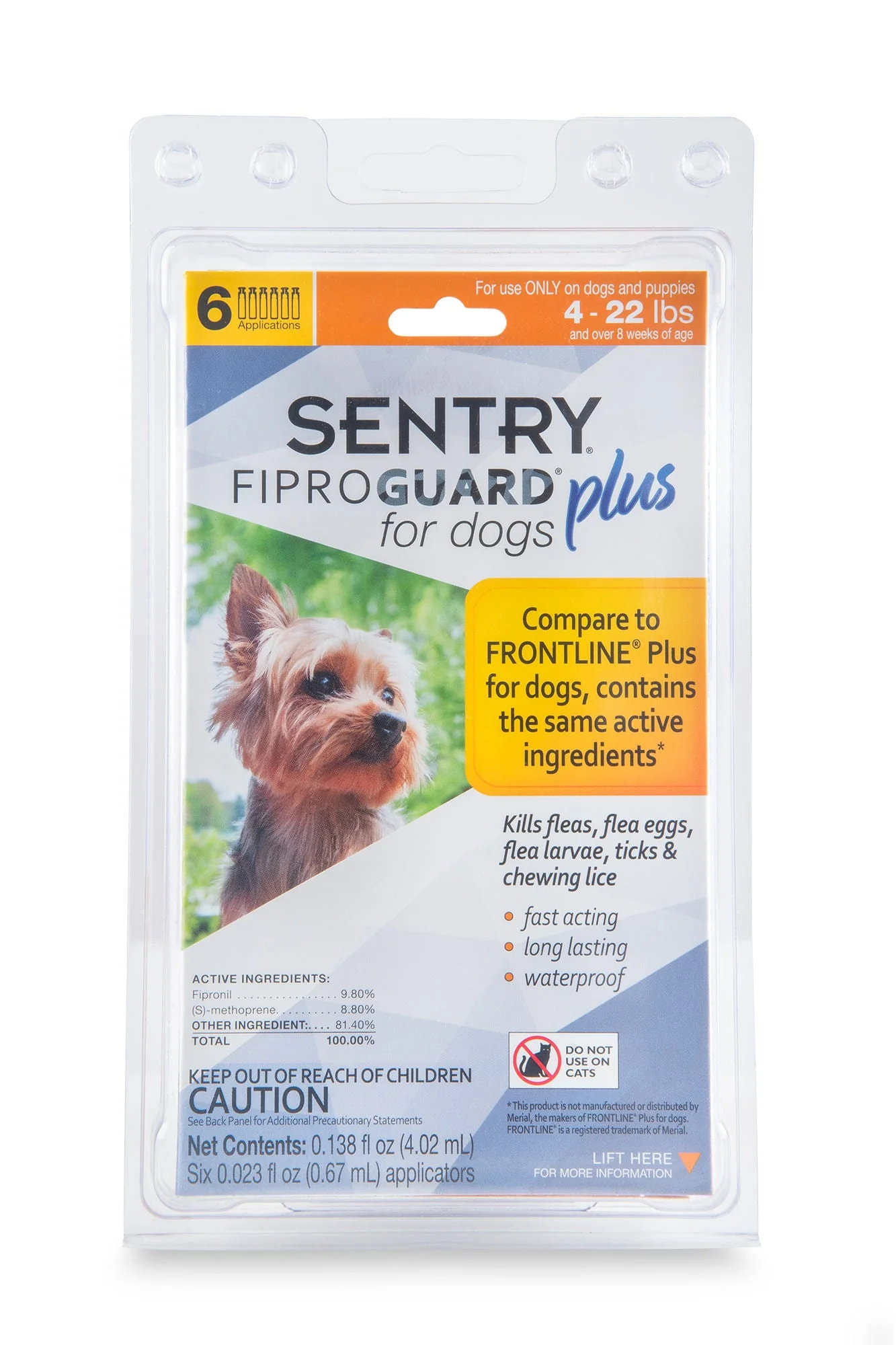 SENTRY Fiproguard Plus for Dogs, 6 Pack - Buy Pet Shop