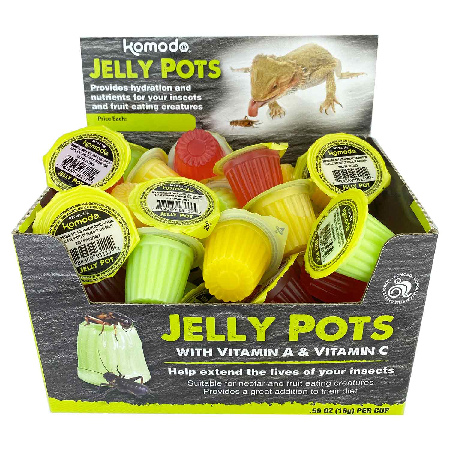 Komodo Jelly Pots, Fruit Mix - Buy Pet Shop