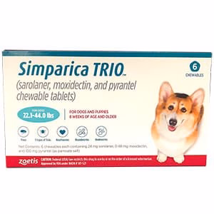 Simparica Trio Chewable Tablets for Dogs - Buy Pet Shop