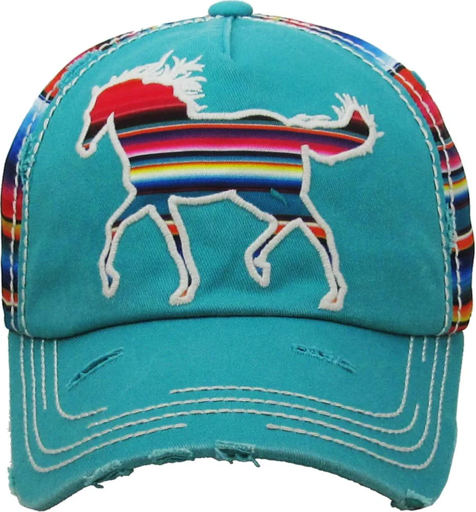 Serape Horse Washed Vintage Cap - Buy Pet Shop