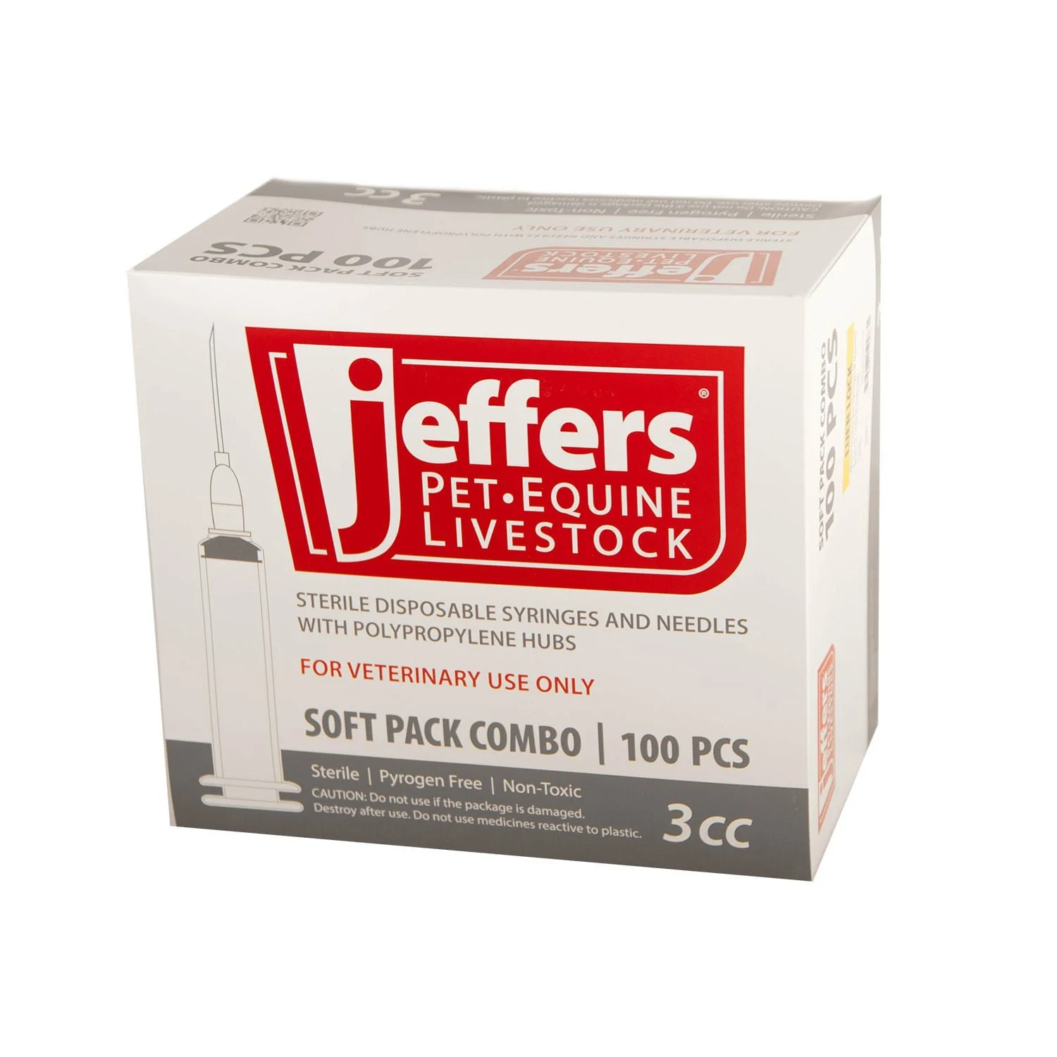 Luer Lock Syringe/Needle Combo, Box of 100 - Buy Pet Shop