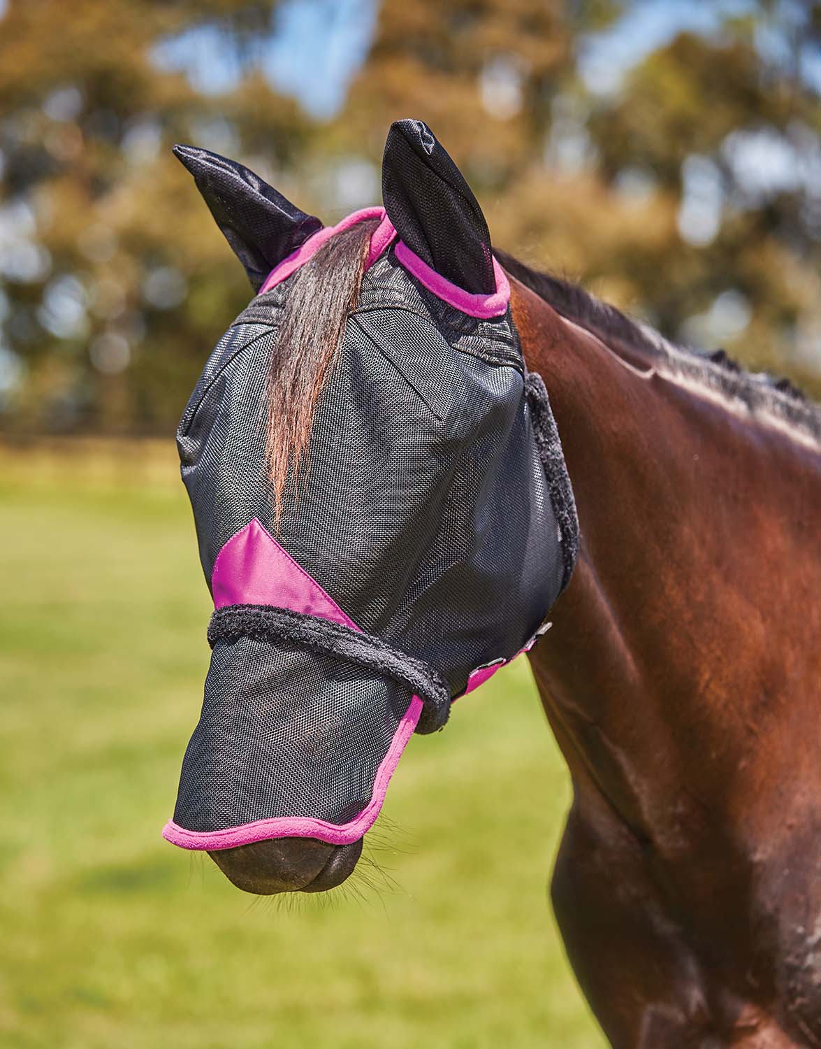 Weatherbeeta ComFITec Deluxe Durable Mesh Horse Fly Mask with Ears & Nose - Buy Pet Shop