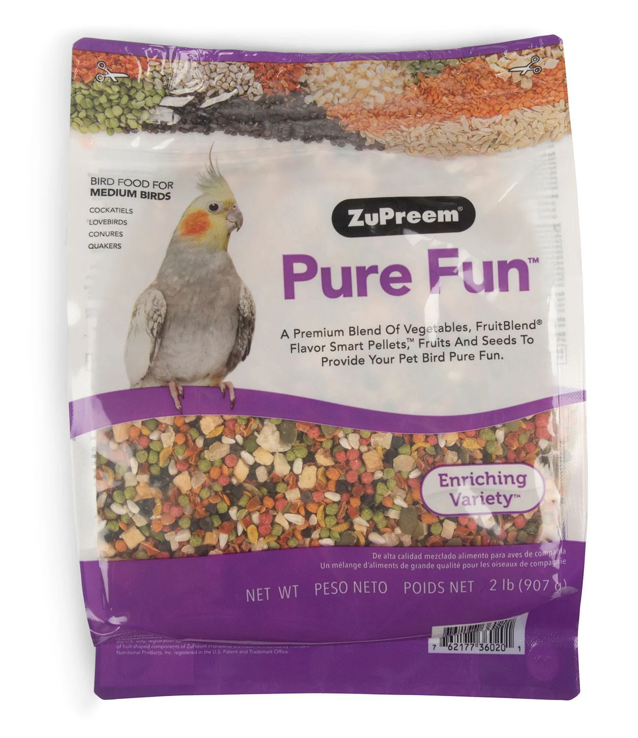 ZuPreem Pure Fun Bird Food for Medium Birds - Buy Pet Shop