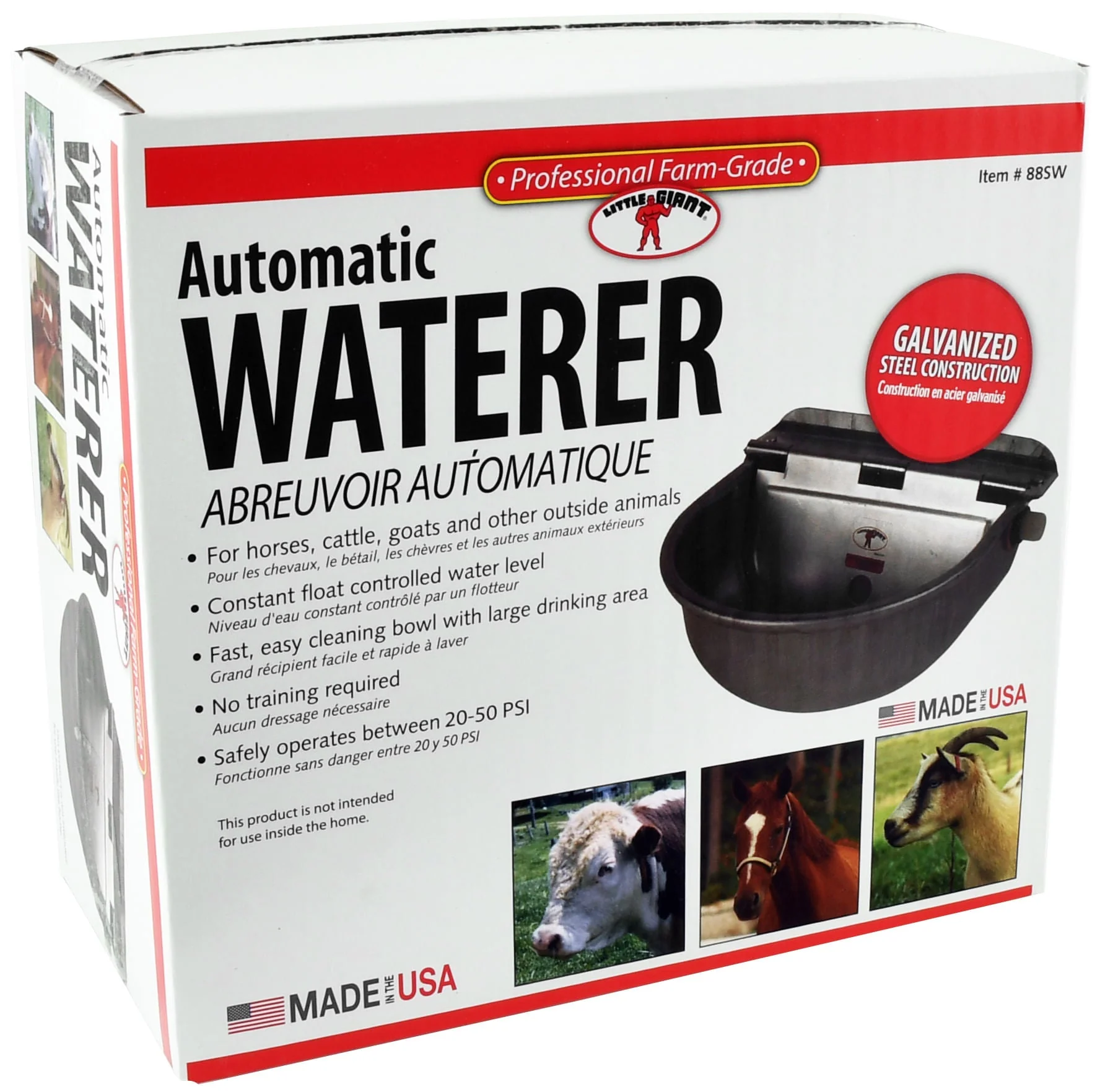 Galvanized Steel Automatic Waterers (& Replacement Parts) - Buy Pet Shop