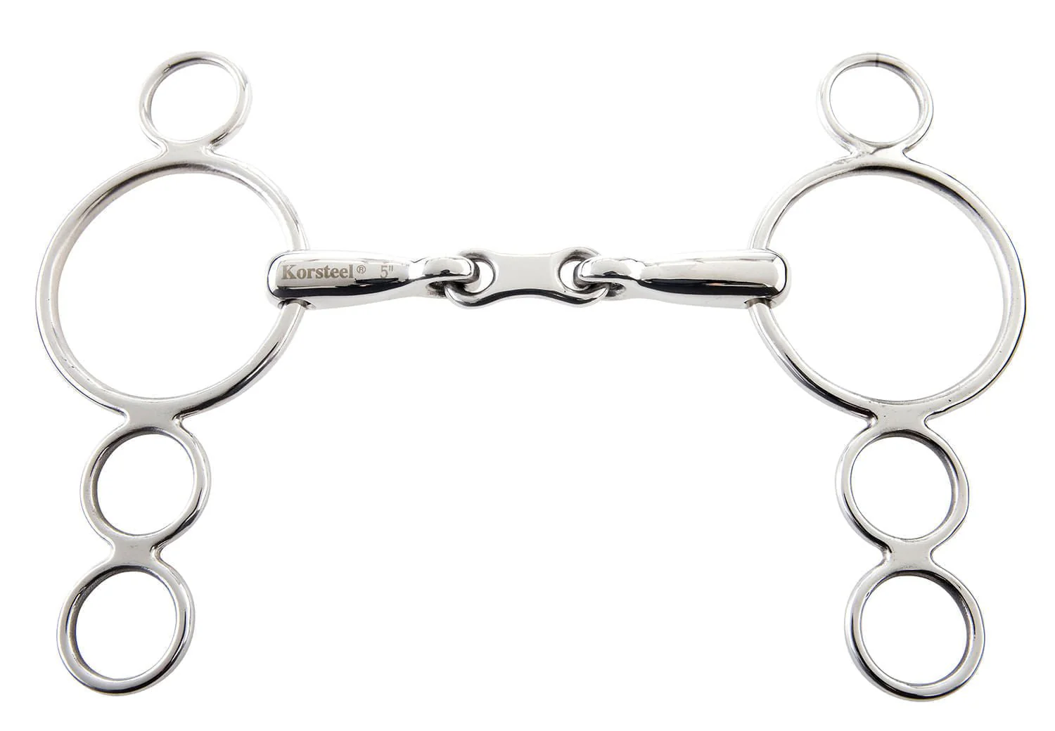 Korsteel French Link 3 Ring Dutch Gag Bit - Buy Pet Shop