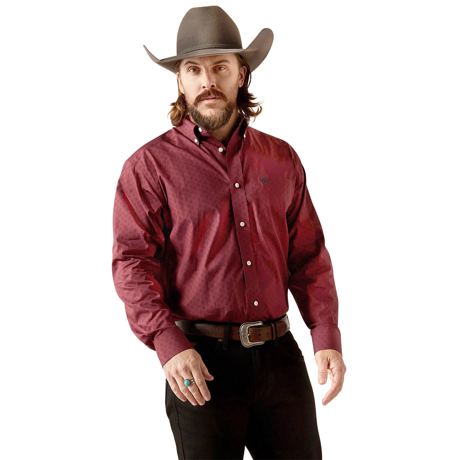 Ariat Men's Wrinkle Free Issac Longsleeve Shirt - Buy Pet Shop