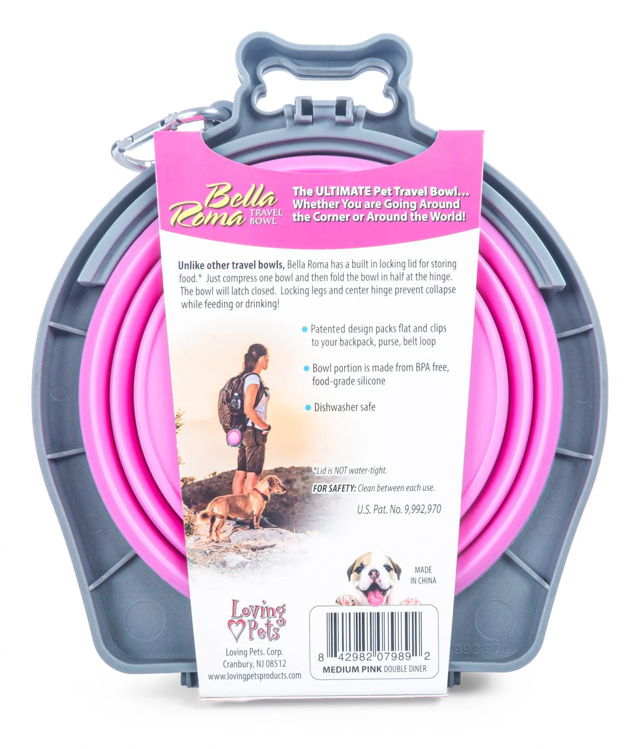 Bella Roma Travel Bowl Double Diner - Buy Pet Shop