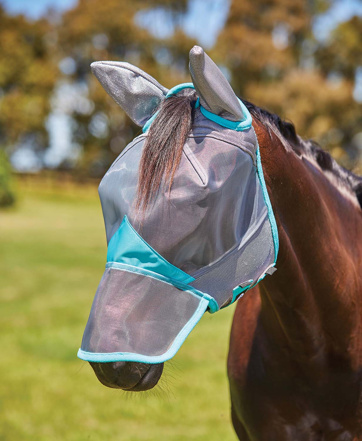 Weatherbeeta ComFITec Deluxe Fine Mesh Horse Fly Mask with Ears & Nose - Buy Pet Shop